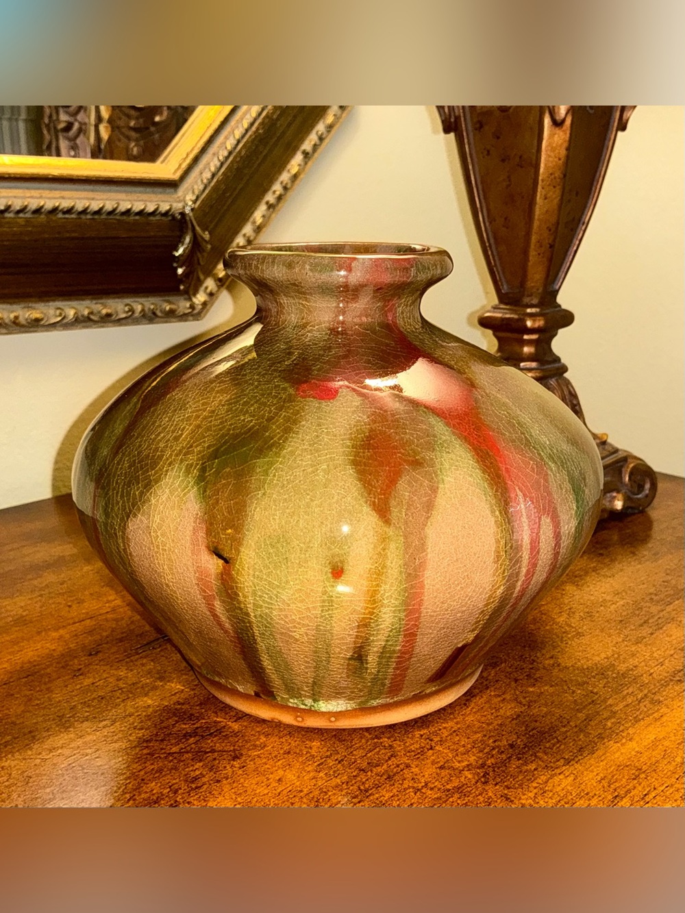Vintage Studio Art Pottery Drip Glaze